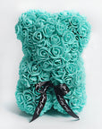 Valentine's Day Gift Rose Bear Eternal Flower Rose Teddy Bear PE Foam Bear 25cm Valentines Day