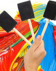 20 Pcs Foam Paint Brushes, 2 Inch Foam Brush, Wood Handle Sponge Brush, Sponge Brushes for Painting, Foam Brushes for Staining, Varnishes, and DIY Craft Projects