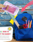 6 Pack Plastic Small Multi Colorful Crayon Box,5.31" X 2.95" X 1.97",Stackable Translucent Sewing Fishing Tool Storage Case Container Organizer for Craft Office Supplies Makeup Items