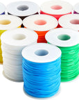Lanyard String Boondoggle Kit with 10 Rolls (40 Yards Each) for Keychains and Bracelets (100 Total Pieces)