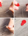 40 PCS Beading Needles, Seed Beads Needles Extra Fine Thin Beading Embroidery Needles Long Straight Beading Thread Needles for Bracelets Jewelry Making with Needle Threaders and Sewing Pin Cushion