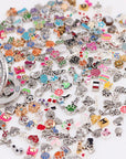 100 Pcs Floating Charms Assorted Mix DIY for Floating Lockets Glass Living Memory Lockets,Random Style