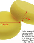 round Sponges 6Pcs 3Inch Yellow Painting Sponges Synthetic Artist Sponges Watercolors Sponges for Art & Craft Pottery Clay Cleaning Ceramics Wall (Round Painting Sponges)