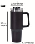 1200ML 304 Stainless Steel Insulated Water Bottle,Thermal Coffee Car Cup, Cold Hot Mugs Vacuum Flask With Handle Straw,For Sport