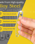 30Pcs Extra Large Safety Pins Heavy Duty - 3" Stainless Steel Safety Pins Clothes Pins for Crafts Big Safety Pins Heavy Duty Quilting Safety Pins - Safety Pins for Clothes Pins Bulk Safety Pins