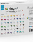 580-48 GEL STICK Set, Artist Pigment Crayons, 48 Unique Colors, Water Soluble, Creamy, and Odorless, Use on Paper, Wood, Canvas and More