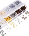 6 Colors Lobster Claw Clasps and 6 Colors Open Jump Rings for Jewelry Making (12 Mm, 5 Mm)