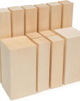 BW12 Pcs Basswood Carving Blocks Whittling Wood Carving Blocks Basswood for Carving Unfinished Wood for Crafts Wooden Block Set Bass Wood for Wood Carving Set Soft Carving Wood