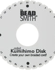 round Kumihimo Disk, 4.25 Inch Diameter, 3/8” Thick Dense Foam, Jewelry Tools for Braiding, 1 Disks