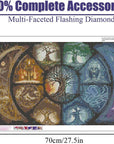 DIY 5D Diamond Painting Kits for Adults Diamond Art Large Size Tree of Life Abstract Tree Landscape Full Drill Crystal Rhinestone Embroidery Craft Kits for Home Wall Decor, 27.5X15.7 Inch