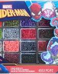 Marvel'S Spider-Man Deluxe Box Fused Bead Kit, 12 Unique Patterns with Pegboard, Multicolor 4453 Pieces