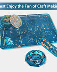 5 PCS Resin Molds Silicone Molds for Epoxy Resin with Large Rolling Tray Mold and Grinder Mold for Grind and Storage DIY Resin Casting