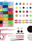 Polygon Snap Kit with Snap Pliers, 473Pcs T5 Snap Kit for DIY and Sewing/Making/Repairing/Decorating Clothes, Diapers, Bibs…
