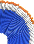 60 Pcs 9Mm Wide Flat Paint Brushes Set with Nylon Hair, Small Brush Bulk for Detail Painting Short Plastic Handle Acrylic Oil Watercolor Fine Art Painting for Kids Students Starter Adults Artis