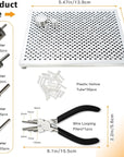 The Wire Bending Jig Tool with 6 in 1 Wire Bending Plier Bail Making Pliers Wire Looping Pliers for Wire Jewelry Making and Wrapping