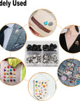 45 Pieces Pin Backs Locking Pin Keepers Locking Clasp Pin Backs Replacement with Blank Pins for Brooch Pins,Lapel Pins, Enamel Pins and Hat Pins