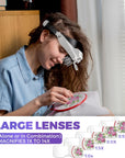 Magnifying Glass with Light Hands Free - 1X to 14X Magnifying Glasses with Light for Close Work, Jewelers Magnifying Glass Magnifying Headset with 6 Lenses for Hobby, Reading, Crafts
