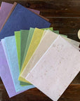 50 Sheets Mixed Colors A4 Thin Natural Fiber Mulberry Paper Sheets Art Tissue Washi Paper Design Craft Art Origami Suppliers Card Making