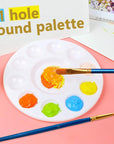 15 Pack Paint Tray Palettes for Kids, Plastic White Palettes for Students, Paint Holder, Paint Supplies
