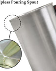Candle Making Pouring Pot, 4 Pounds, Dripless Pouring Spout & Heat-Resisting Handle Designed Wax Melting Pot, Aluminum Construction Candle Making Pitcher