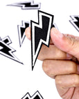 30 Pcs Black Lightning Iron-On Patch, Sew-On Flash Appliques Embroidered Patches Lightning Bolt Patch Embroidered Flash DIY Appliques for Clothes Shoes Bags Hat Jeans