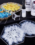 White Alcohol Ink for Resin, Alcohol Ink White Colors,2 Bottles Each 3.5Oz,Adjustable Alcohol-Based Resin Ink,White Resin Pigment for Epoxy Resin,Resin Petri,Tumblers,Resin Art
