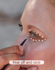 660Pcs Self Adhesive Pearl Stickers Flat Back Pearls for Craft Hair Face Makeup Nail Cell Phone Scrapbooking Decor, 4 Size 3Mm/4Mm/5Mm/6Mm (White)