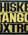 Whiskey Tango Foxtrot ACU Tactical Combat Emblem Embroidered Morale Hook & Loop Patch