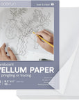 8.5X11 Tracing Paper for Drawing- 100 Sheets Vellum Paper 8.5 X 11 Translucent Printable for Card Overlays, Invitations, Belly Bands
