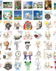 50PCS Toro Inoue Cat Kawaii Stickers Party Supplies Waterproof Graffiti Vinyl Sticker Decals Toy Kid Gifts (Inoue Toro)