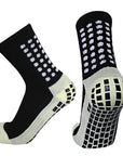 3 Pair Sport Socks Anti Slip W/ Grip Soccer Men Football Basketball Sock Premium