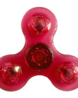 LED Light Fidget Spinner Finger Toy Hand Spinner Glow in Dark Stress Reduction and Anxiety Relief for Children