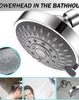 Shower Heads Handheld Spray High Pressure Adjustable Showerhead Top Spray Bath