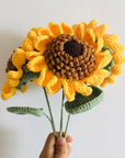 Handmade Crochet Sunflower For Home Decor