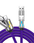 240W Data Cable Fast Charging Two-to-two Charging Cable
