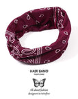 3PCS Boho Headbands Leopard Hair Bands Knotted Turban Wraps Stripe Cloth Elegant