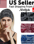 3PCS Boho Headbands Leopard Hair Bands Knotted Turban Wraps Stripe Cloth Elegant