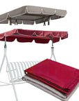 77"x43" Patio Outdoor Garden Swing 300D Canopy Replacement Porch Top Cover Seat
