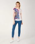 Biggdesign Blue Water Crew Neck T-Shirt