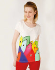 Biggdesign Fertility Fish Crew Neck T-Shirt S
