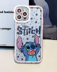 Disney Cute Stitch Phone Case for iPhone 11 14 Pro 15 Plus 12 Mini SE X XS XR 13 Pro Max 7 6s 8 Cover Back Clear Silicone