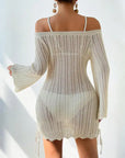 Solid Color Knitted Beach Dress