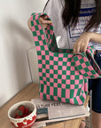 Knitting Fabric Women Handbag