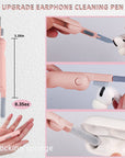 7-In-1 Computer Keyboard Cleaning Brush Kit Electronics Cleaner Kit Bluetooth Earphone Cleaning Pen for Headset Cleaning Tools