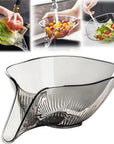 Multifunctional Drain Basket Plastic Vegetable Basin Drain Bowl Household Sink Kitchen Washing Fruit Plate