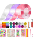 Promotion! Nano Tape Kneading Blowing Bubble Full Set Nano Tape Double-Sided Tape Paste Blowing Bubble Toy Sticker Tapes