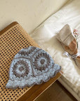 Handmade Flower Crochet Bucket Hat