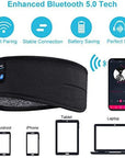 Bluetooth Headphones Soft Elastic Eye Mask