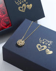 Heart Four Leaf Clover Necklace
