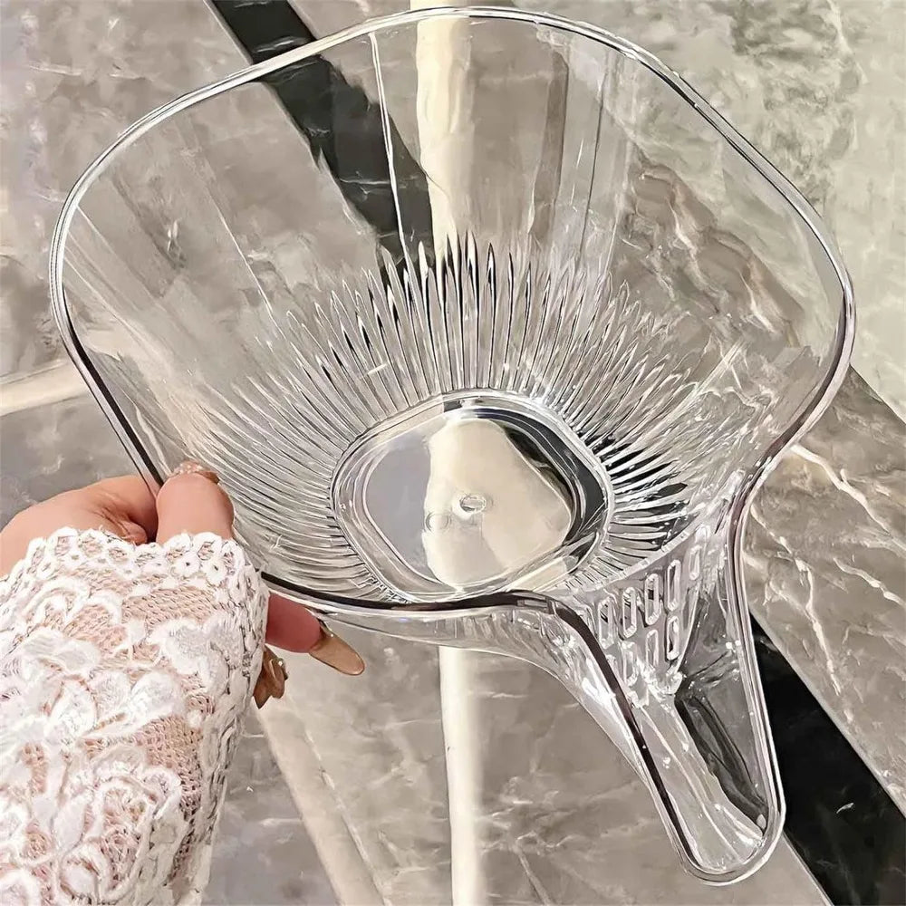 Multifunctional Drain Basket Plastic Vegetable Basin Drain Bowl Household Sink Kitchen Washing Fruit Plate